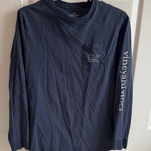 Vineyard Vines Boy’sDark Blue Long Sleeve Tee